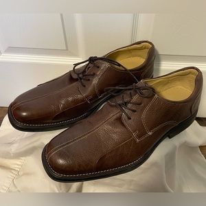 Studio Belvedere men’s‎ 12 D dress shoes Baybridge brown tie leather